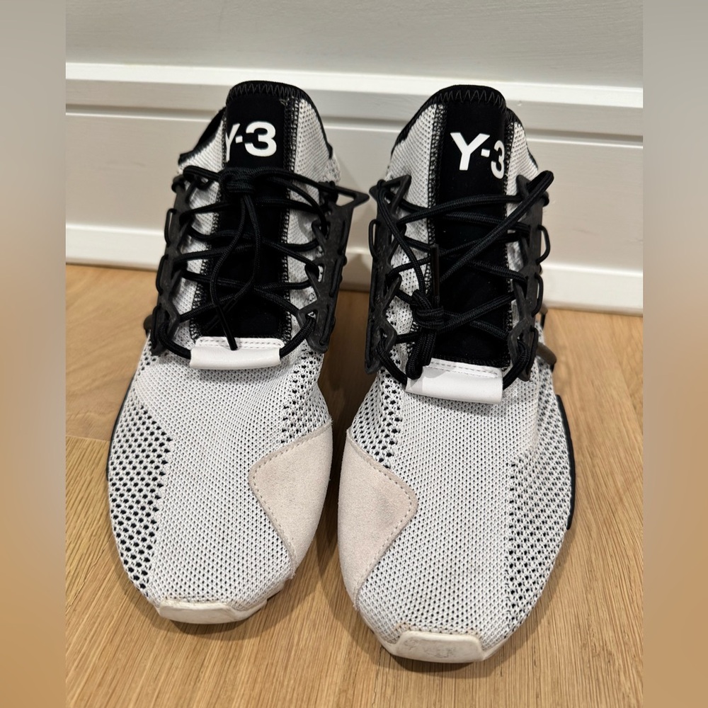sold out Y-3 Yohjo Yamamoto Harigane Red Black White Sneaker Rare US 10.5 - Picture 3 of 9